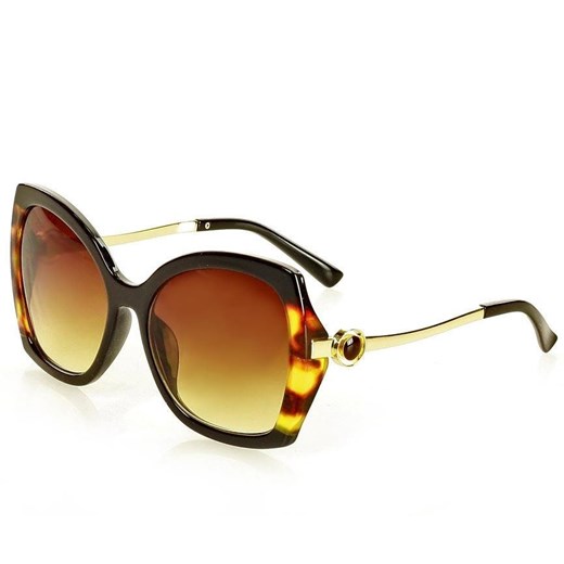 Eleganckie okulary przeciwsłoneczne MAZZINI BUTTERFLY  brąz Looks Style Eyewaer uniwersalny promocyjna cena Verostilo