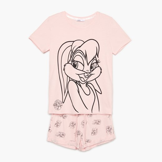Cropp - Dwuczęściowa piżama Lola Bunny - Różowy Cropp L okazyjna cena Cropp