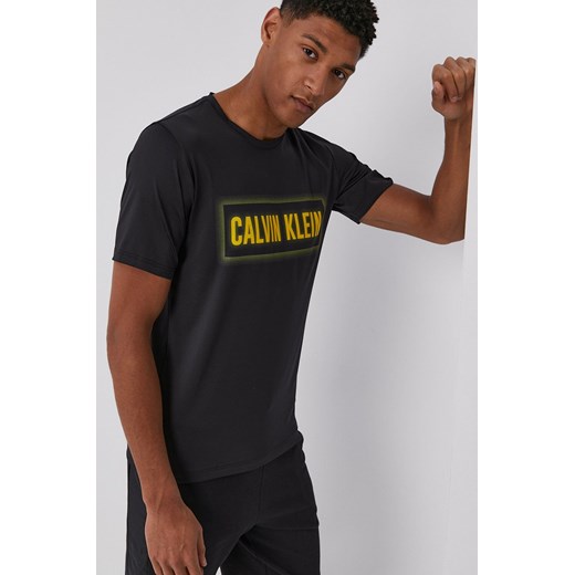 Calvin Klein Performance T-shirt męski kolor czarny z nadrukiem L wyprzedaż ANSWEAR.com