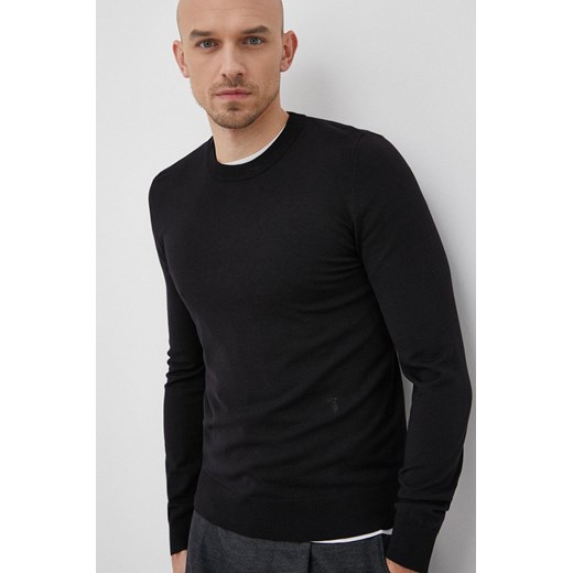 Trussardi sweter męski kolor czarny lekki Trussardi L ANSWEAR.com