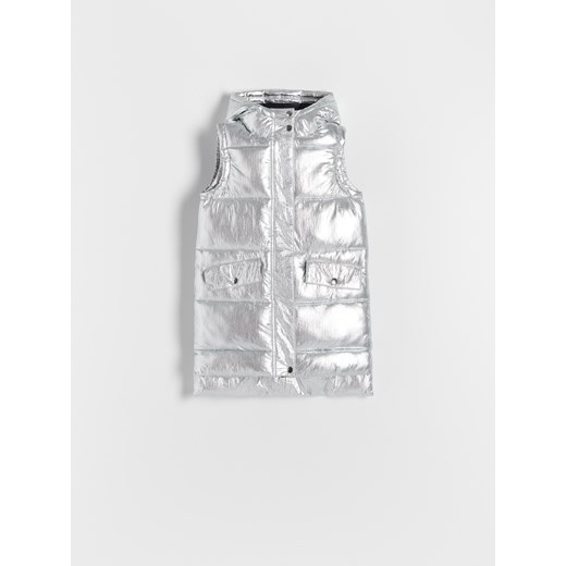 Reserved - Pikowana kamizelka z kapturem - Wielobarwny Reserved 122 Reserved