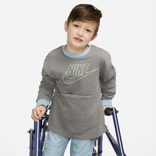 Bluza dresowa z dzianiny dla dużych dzieci Nike Sportswear Kids Pack - Szary Nike M Nike poland okazyjna cena