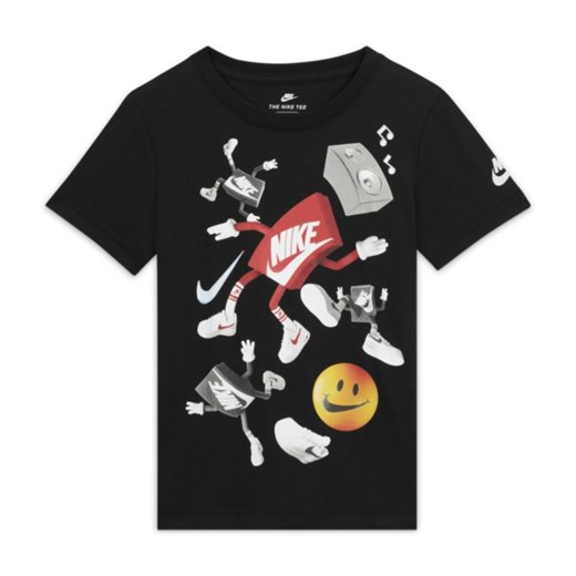 T-shirt dla małych dzieci Nike - Czerń Nike 37.5 Nike poland