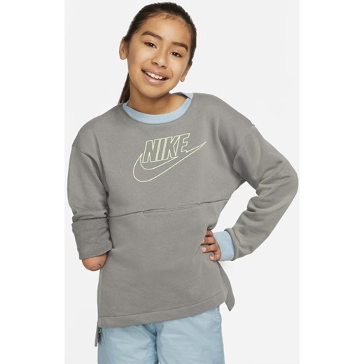 Bluza dresowa z dzianiny dla dużych dzieci Nike Sportswear Kids Pack - Szary Nike M okazja Nike poland