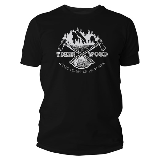 Koszulka T-Shirt TigerWood Two Axes - czarna Tigerwood M Military.pl