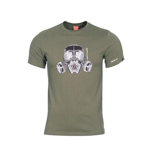 Koszulka T-shirt Pentagon &quot;Gas-Mask&quot; - Olive (K09012-06) Pentagon XL wyprzedaż Military.pl
