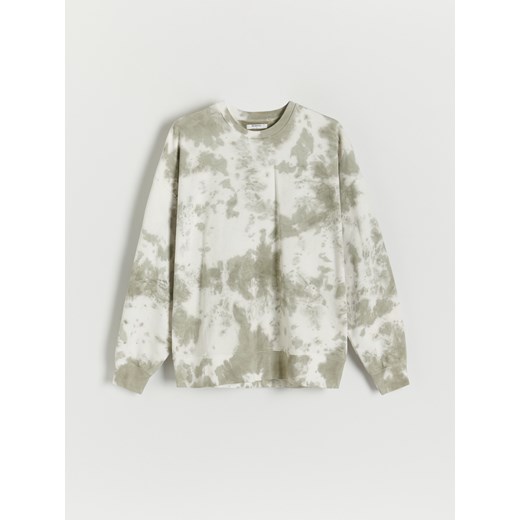 Reserved - Bluza z efektem tie dye - Jasny szary Reserved S Reserved