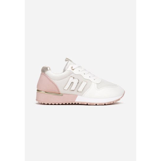 Biało-Różowe Sneakersy Dalimara 37 Born2be Odzież