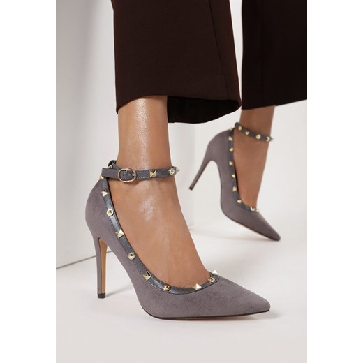 Szare Szpilki Do It Right 36 wyprzedaż Born2be Odzież