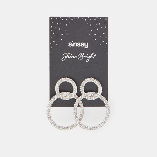 Sinsay - Kolczyki - Srebrny Sinsay Jeden rozmiar promocyjna cena Sinsay