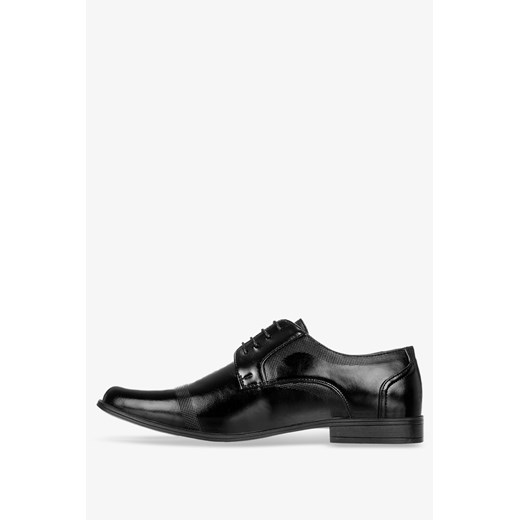 Czarne buty wizytowe sznurowane Badoxx EXC428 46 Casu.pl