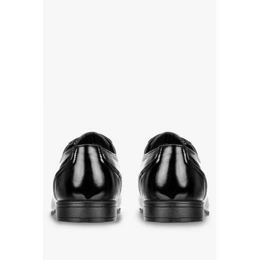 Czarne buty wizytowe sznurowane Badoxx EXC428 47 Casu.pl