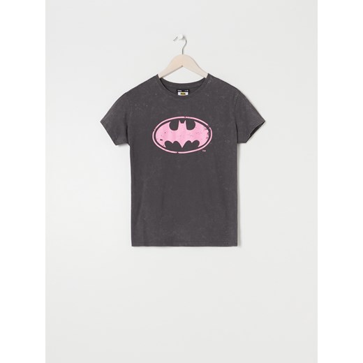 Sinsay - Koszulka z efektem sprania Batman - Szary Sinsay L Sinsay