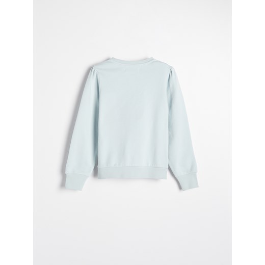 Reserved - Bluza z perełkami - Niebieski Reserved 122 Reserved