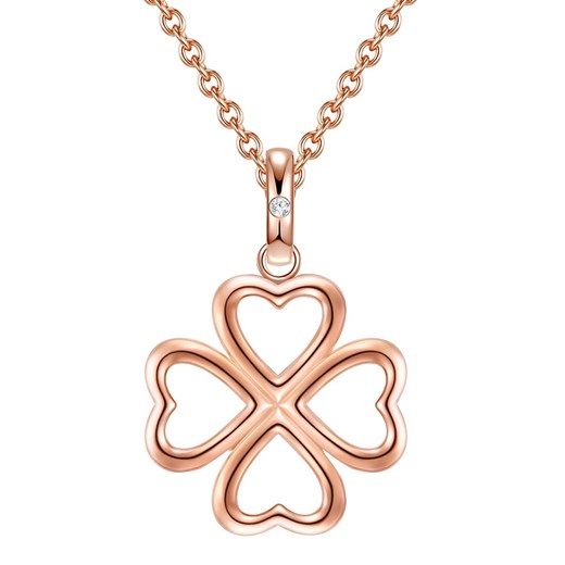 Pozłacany naszyjnik z zawieszką z diamentem - dł. 42 cm Tess Diamonds onesize wyprzedaż Limango Polska