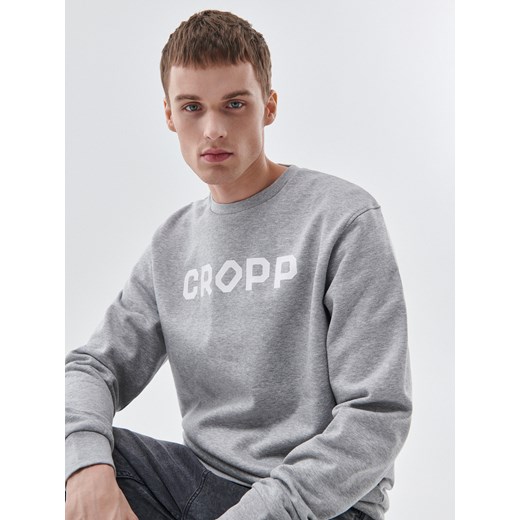 Cropp - Bluza z napisem - Jasny szary Cropp L Cropp