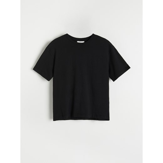 Reserved - T-shirt oversize - Czarny Reserved XS Reserved