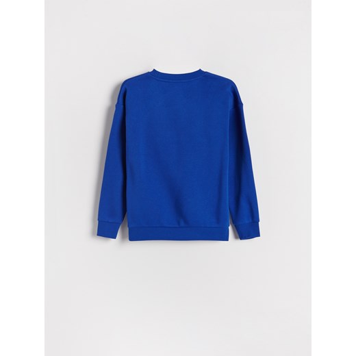 Reserved - Oversizowa bluza z kieszenią - Niebieski Reserved 146 Reserved