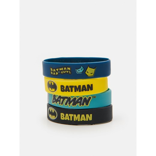 Sinsay - Bransoletki 4 pack Batman - Żółty Sinsay Jeden rozmiar Sinsay