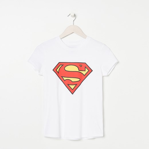 Sinsay - Koszulka Superman - Biały Sinsay S wyprzedaż Sinsay