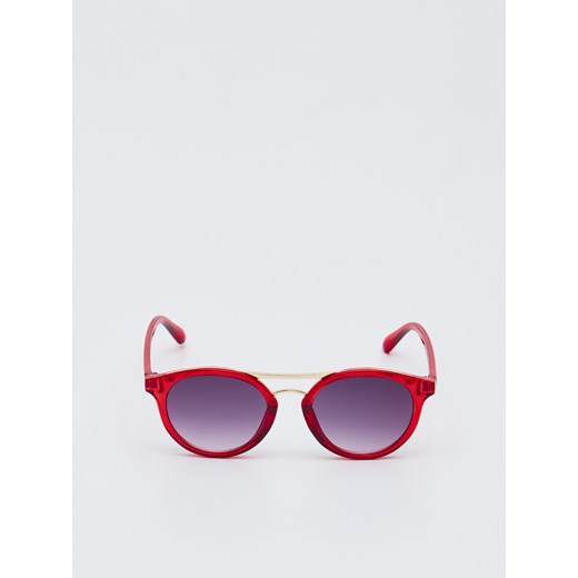 Sinsay - Okulary przeciwsłoneczne - Czerwony Sinsay Jeden rozmiar wyprzedaż Sinsay