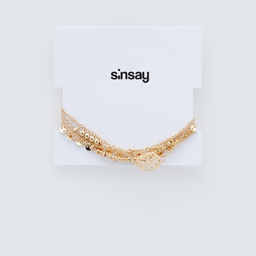 Sinsay - Bransoletki - Złoty Sinsay Jeden rozmiar wyprzedaż Sinsay