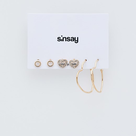 Sinsay - Kolczyki - Złoty Sinsay Jeden rozmiar Sinsay promocyjna cena