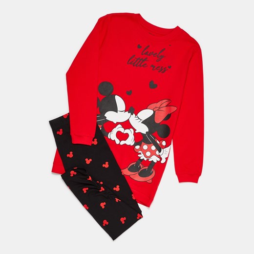 Sinsay - Dwuczęściowa piżama Disney - Czerwony Sinsay XS okazyjna cena Sinsay