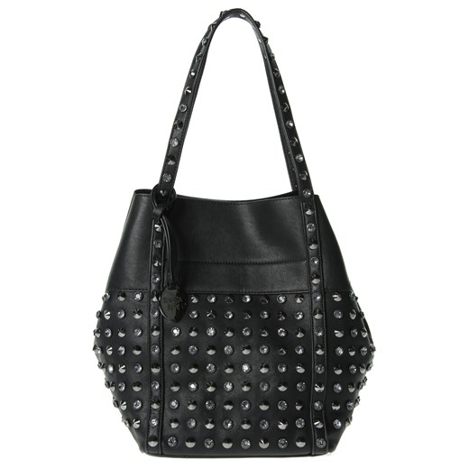 TOREBKA PATRIZIA PEPE BORSA BAG BLACK GUN METAL riccardo bialy codzienny