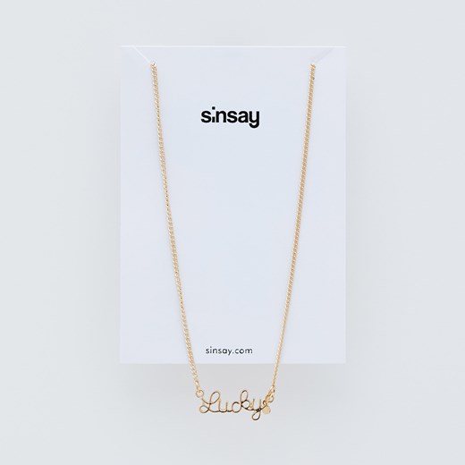 Sinsay - Naszyjnik - Złoty Sinsay Jeden rozmiar promocja Sinsay
