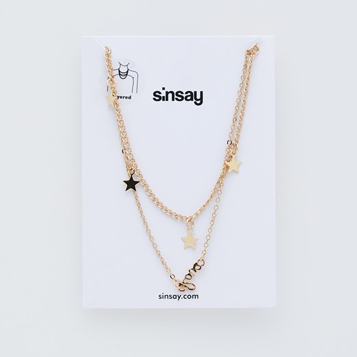 Sinsay - Naszyjnik - Złoty Sinsay Jeden rozmiar promocyjna cena Sinsay
