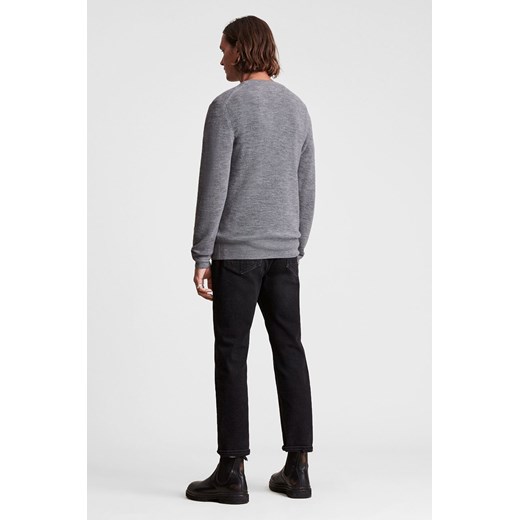 AllSaints Sweter wełniany męski kolor czarny S ANSWEAR.com