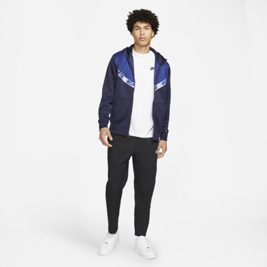 Męska bluza z kapturem i zamkiem na całej długości Nike Sportswear - Niebieski Nike 2XL Nike poland