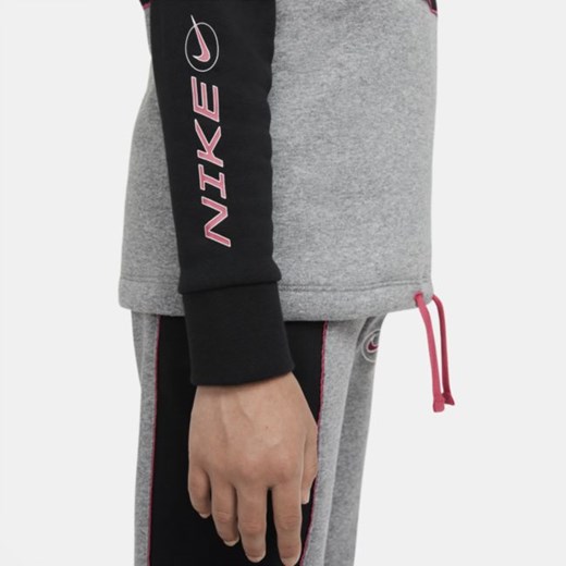 Dzianinowa bluza z długim rękawem i półgolfem dla dużych dzieci (dziewcząt) Nike Nike L Nike poland