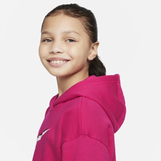 Bluza z kapturem do tańca dla dużych dzieci (dziewcząt) Nike Sportswear - Różowy Nike M Nike poland