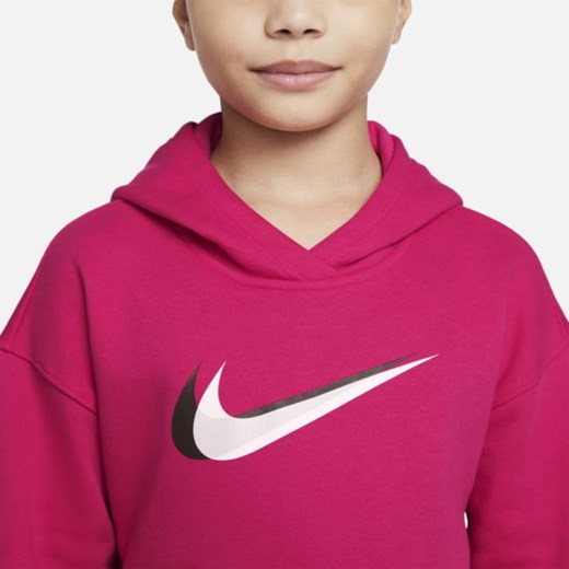 Bluza z kapturem do tańca dla dużych dzieci (dziewcząt) Nike Sportswear - Różowy Nike XS Nike poland