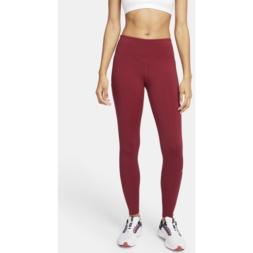 Damskie legginsy ze średnim stanem i kieszenią Nike Epic Luxe - Czerwony Nike XXS Nike poland