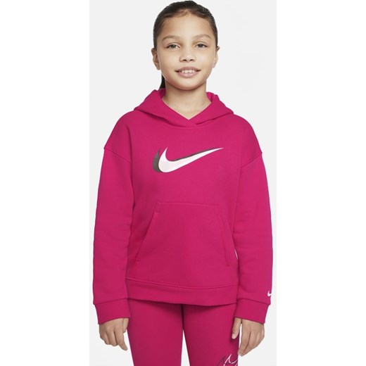 Bluza z kapturem do tańca dla dużych dzieci (dziewcząt) Nike Sportswear - Różowy Nike L Nike poland