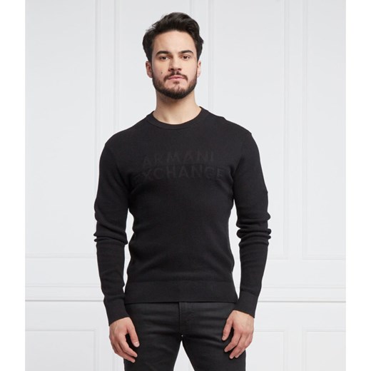 Armani Exchange Sweter | Regular Fit | z dodatkiem kaszmiru Armani Exchange XL promocja Gomez Fashion Store