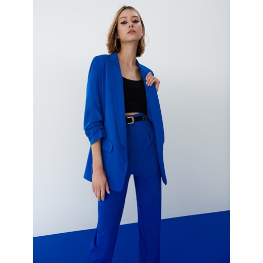 Mohito - Kobaltowa marynarka oversize - Niebieski Mohito 38 Mohito