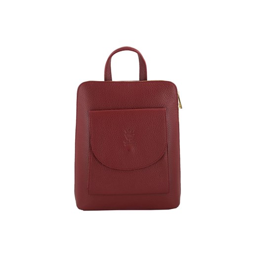 Plecak skórzany / listonoszka - Casual 2w1 - Czerwony ze sklepu Barberinis w kategorii Plecaki - zdjęcie 130125899