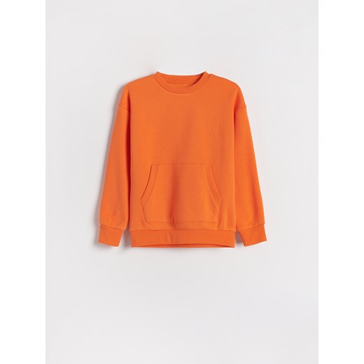 Reserved - Oversizowa bluza z kieszenią - Pomarańczowy Reserved 152 Reserved