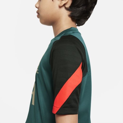 Koszulka piłkarska z krótkim rękawem dla dużych dzieci Liverpool FC Strike - Nike M Nike poland