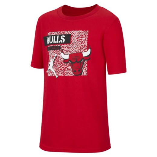 T-shirt dla dużych dzieci Jordan Dri-FIT NBA Chicago Bulls - Czerwony Jordan XL Nike poland