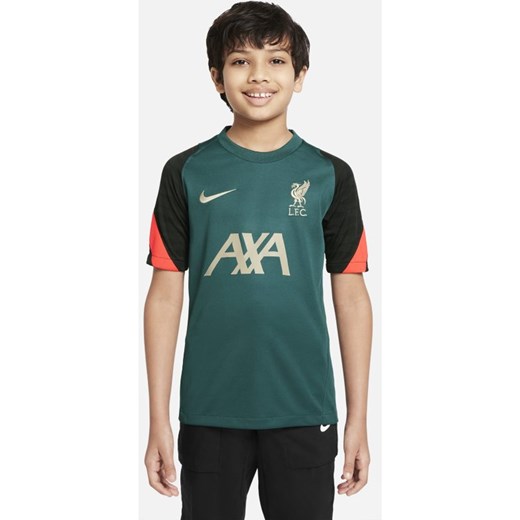 Koszulka piłkarska z krótkim rękawem dla dużych dzieci Liverpool FC Strike - Nike S Nike poland