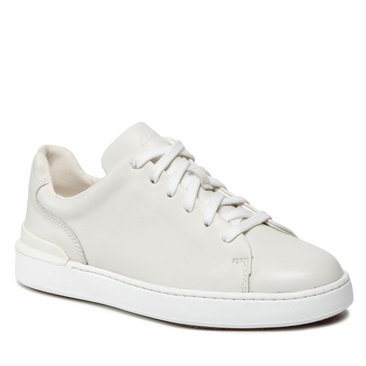 Sneakersy CLARKS - CourtLite Lace 261638857 White Leather Clarks 42.5 eobuwie.pl