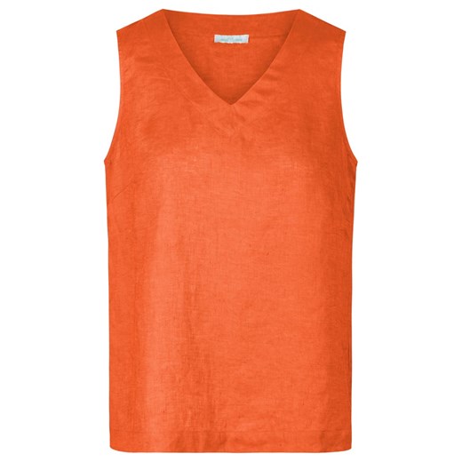 Lniany top w kolorze pomarańczowym Mint & Mia 38 okazyjna cena Limango Polska