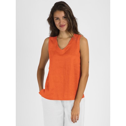 Lniany top w kolorze pomarańczowym Mint & Mia 46 Limango Polska promocyjna cena