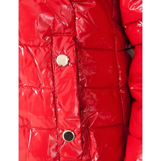Krótka czerwona lakierowana kurtka Molton S Molton