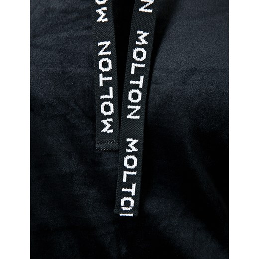 Welurowa bluza z kapturem Molton M Molton